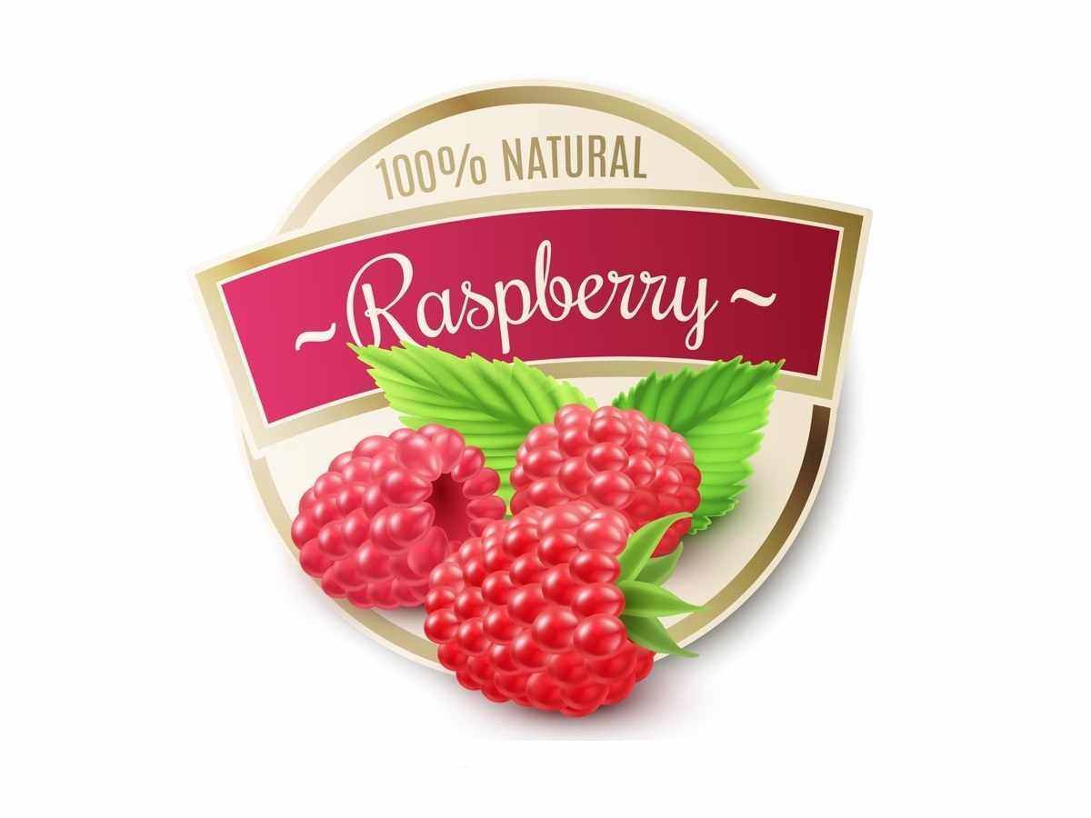 Этикетка самоклеящаяся «Малина»