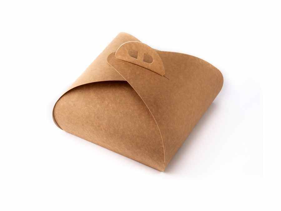 Крафтовая дизайнерская коробочка